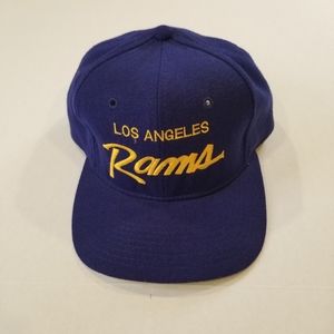 Los Angeles Rams Vintage Snapback Sports Specialties Script Trucker Back Wool